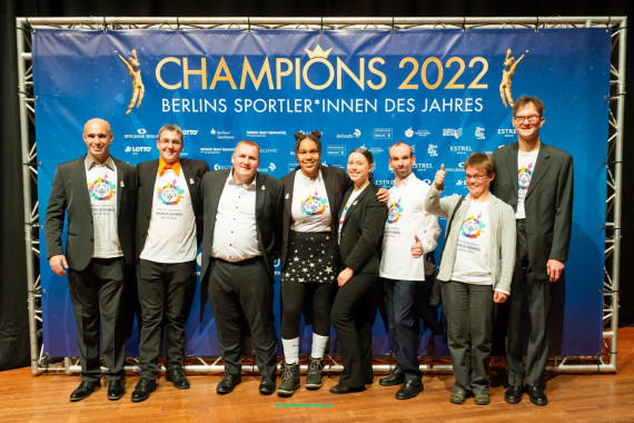 Special Olympics Athlet*innen bei der Champions Gala Berlin 2022