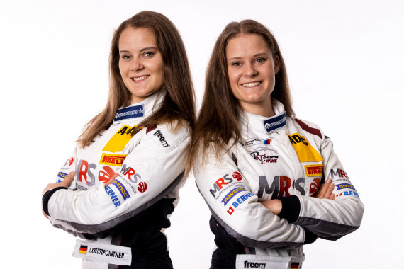 Die Racing Twins: Jacqueline Kreutzpointner (li.) und Alesia Kreutzpointner