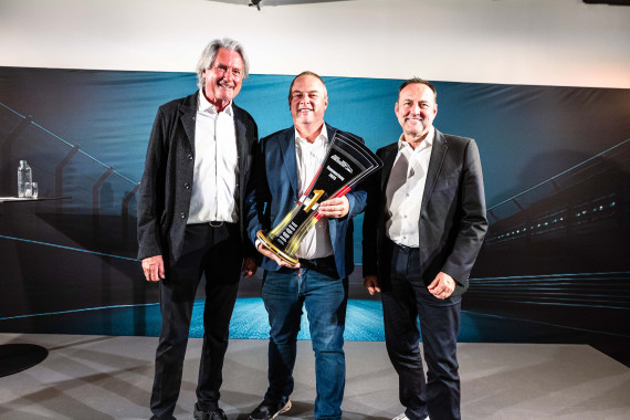 ADAC Ehrenpräsident Hermann Tomczyk, HRT-Teamchef Ulrich Fritz und ADAC Vorstand Dr. Dieter Nirschl