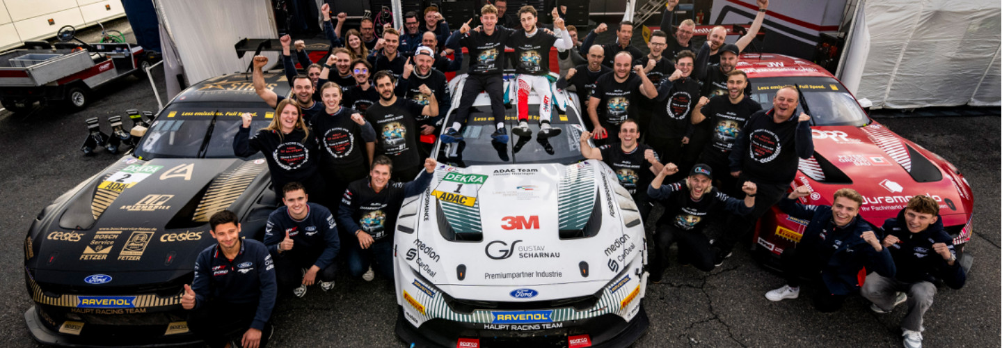 Meisterjubel beim Haupt Racing Team in Hockenheim