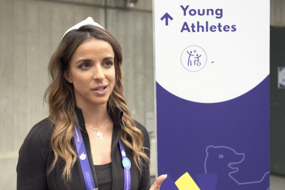 Interview mit Victoria Arlen, einer der Global Ambassadors der Special Olympics, die im Rahmen des "Young Athletes"-Programms in Berlin u.a. über die Bedeutung des Programms und ihre Eindrücke von den Weltspielen spricht.