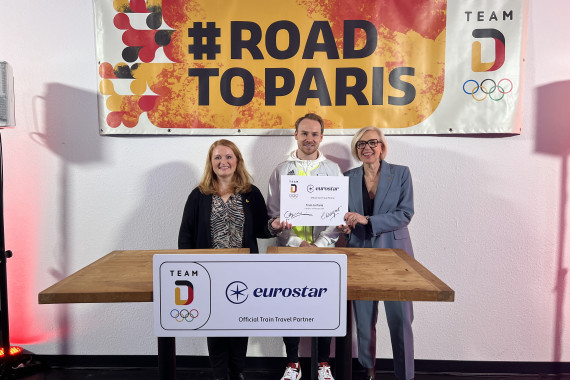 Vertrag mit Eurostar: Team Deutschland nachhaltig nach Paris