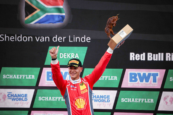 Sheldon van der Linde sicherte sich seine vierte Podiumsplatzierung der Saison