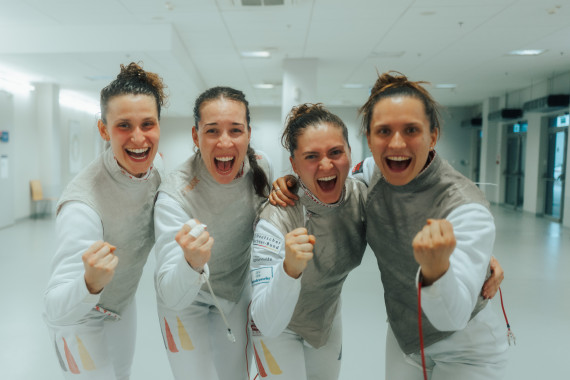 Leandra Behr, Anne Sauer, Leonie Ebert und Aliya Dhuique-Hein gewinnen Bronze