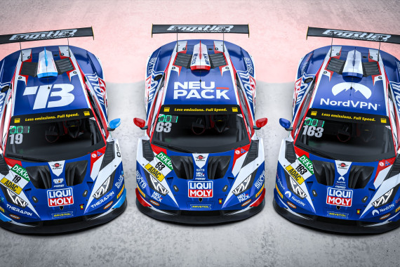 Das Liqui Moly Team Engstler Motorsport setzt 2026 drei Lamborghini Huracán GT3 Evo 2 ein