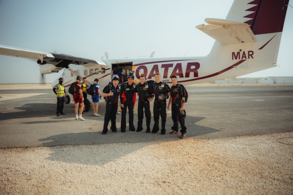 Formationssprung Mannschaftsbild