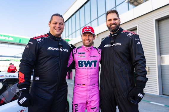 Kuhn und Vollmer mit Stefan Mücke