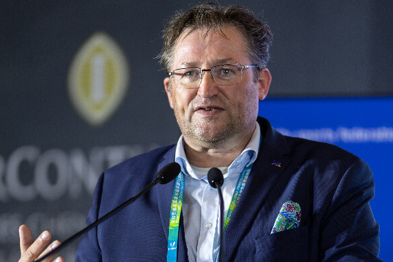 Jörg Förster, adh-Vorstandsvorsitzender, bei den World University Games