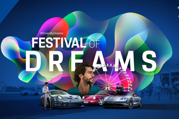 Das „Festival of Dreams“ findet anlässlich 75 Jahre Porsche-Sportwagen statt.