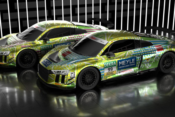 Die beiden Audi R8 LMS GT4 von T3 Motorsport für die ADAC GT4 Germany - Urheber: T3 Motorsport 