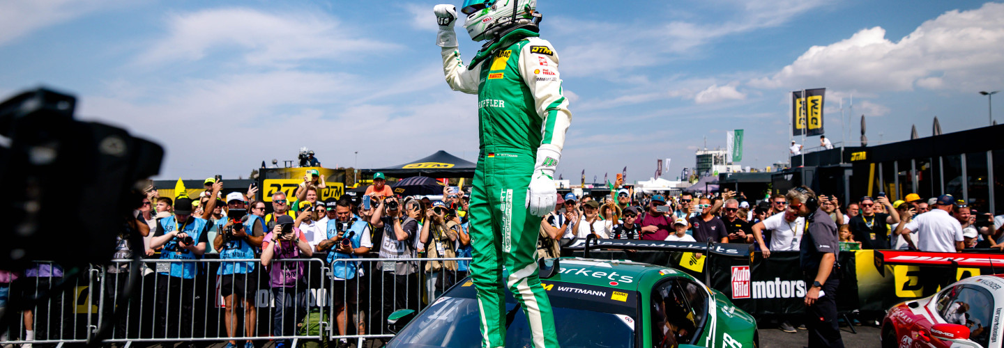 Jubel bei Marco Wittmann: Der Fürther entschied das Sonntagsrennen der DTM für sich