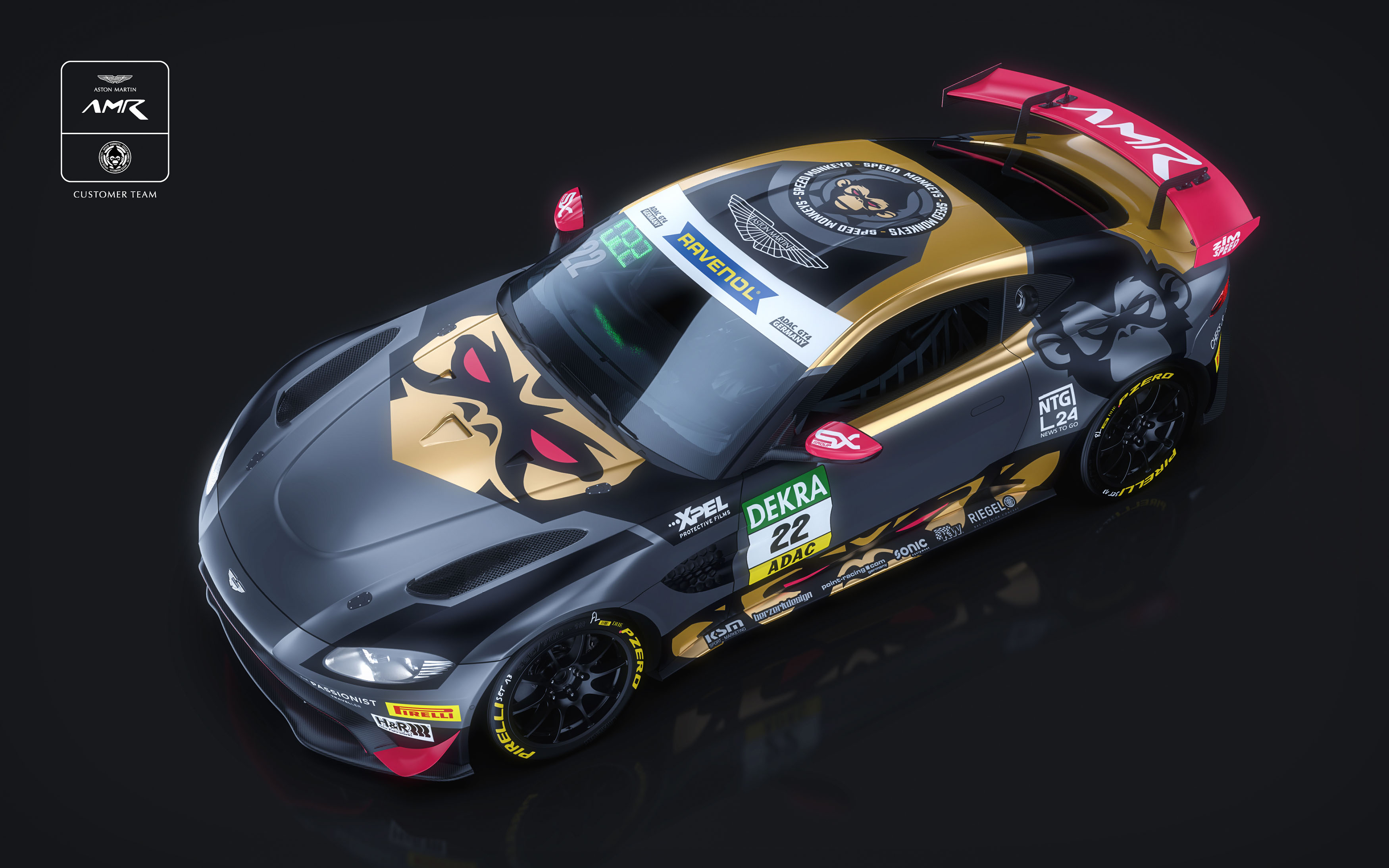Der Aston Martin Vantage GT4 vom Team Speed Monkeys