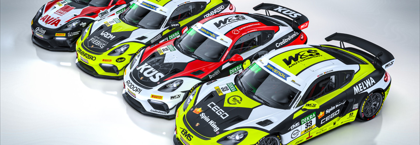 AVIA W&S Motorsport bietet wieder vier Porsche auf