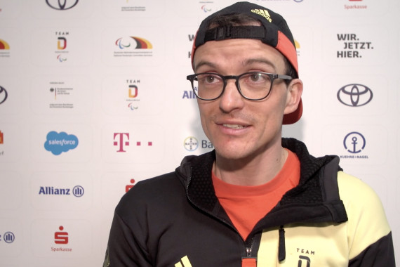 Interview mit Martin Fleig nach seiner Silbermedaille im Biathlon