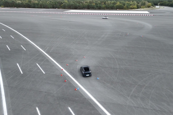 Drohnenbilder von den verschiedenen Modulen bei der Volkswagen Driving Experience