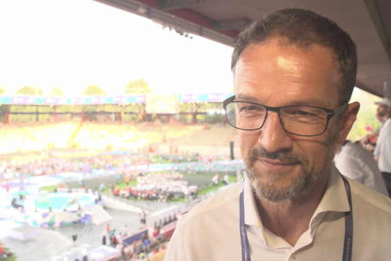 Fredi Bobic, Geschäftsführer Hertha BSC, spricht im Interview u.a. über die Eröffnungsfeier der Special Olympics Nationalen Spiele Berlin 2022.