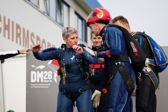 Vorbereitung des Wettkampfsprungs