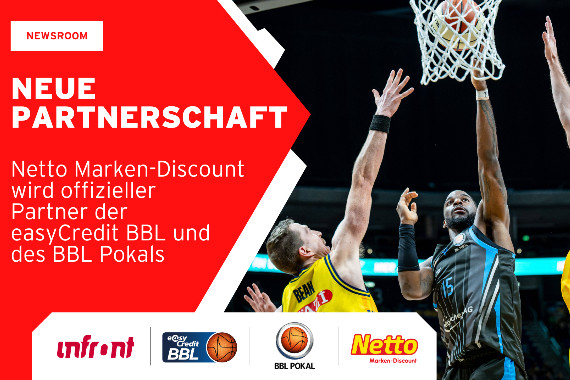 Netto Marken-Discount wird offizieller Partner der easyCredit BBL und des BBL Pokals