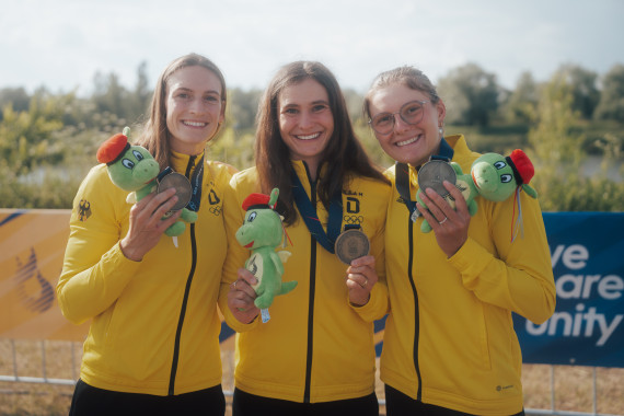 Ricarda Funk, Elena Lilik und Emily Apel gewinnen Bronze