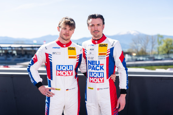 Finn Zulauf und Felix Hirsiger vom Liqui Moly Team Engstler Motorsport führen die Fahrerwertung an