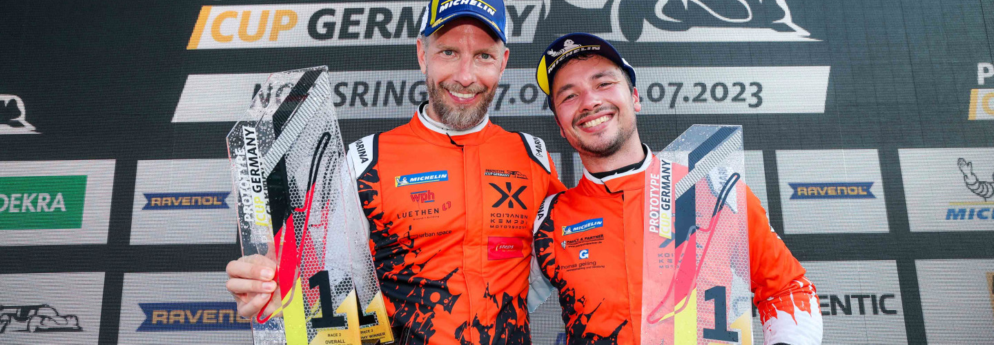 Die Sieger Matthias Lüthen (links) und Laurents Hörr (rechts) haben gute Laune