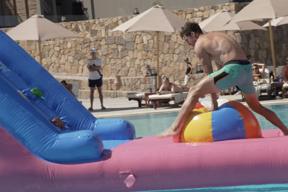 Schnittbilder von der Wasserparkour-Challenge