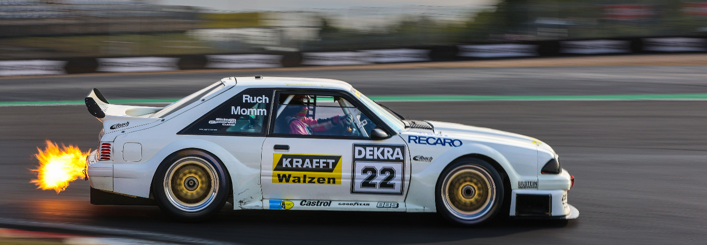 Bringt V8-Sound in die Eifel: Der original DTM Mustang von Gerd Ruch