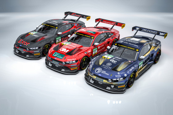 Das Haupt Racing Team hat sich für eine prägnante, cleane Optik entschieden, die einen hohen Wiedererkennungswert und große Individualität für die drei Fahrerduos bietet