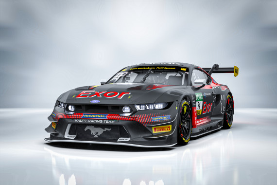 Bei der #74 von Max Cuccarese und Alain Valente setzt HRT auf ein schwarzes Grunddesign mit roten Aktzenten