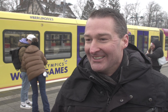 Im Interview spricht Bastian Knabe, Geschäftsführer Finanzen der S-Bahn Berlin GmbH, u.a. über die Besonderheit der S-Bahn im Berliner Weltspiele Design sowie seine Vorfreude auf die Special Olympics World Games 2023.