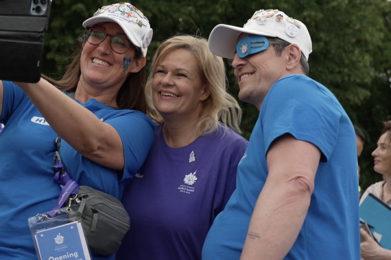 Bundesinnenministerin Faeser besucht die Athleten-Party der Special Olympics World Games