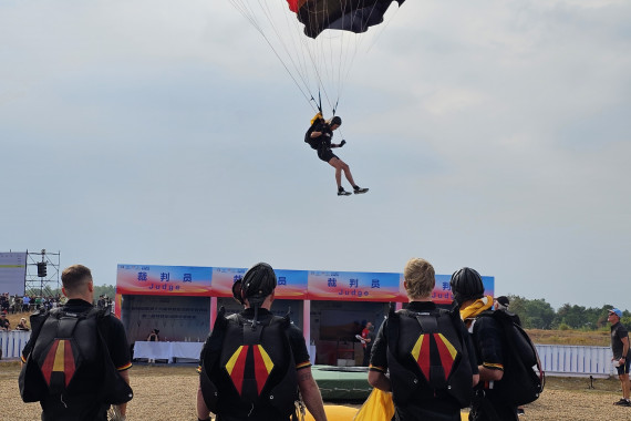 Kai Erthel beim Endanflug