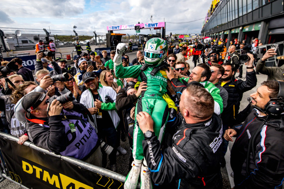 Großer Jubel bei Marco Wittmann und Schubert Motorsport