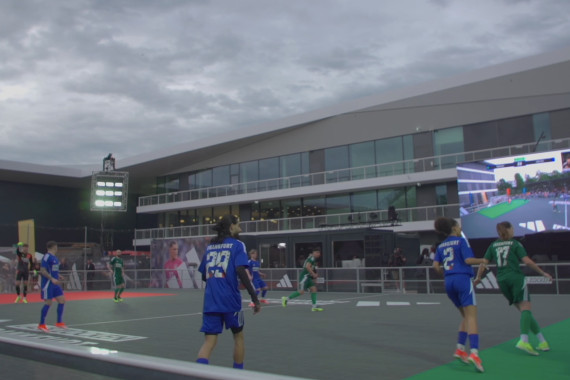 Im Vorfeld der UEFA EURO 2024 ist der zweite Halt der "Lass Zocken"-Eventreihe von adidas der DFB-Campus in Frankfurt.