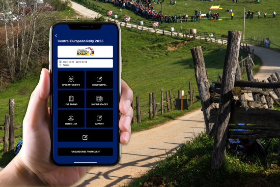 Mit der App TW-Sportsoft für das mobile Endgerät sind Rallyebesucher auch im Offline-Modus noch bestens gerüstet für die Rallye-Reise