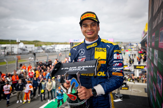 Erstmals seit seiner Debütsaison 2021 schaffte es Arjun Maini aufs Podium