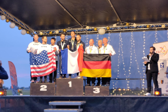 Siegerehrung Weltcup - Christian Busch Stefan Gilbert Gerald Schmid