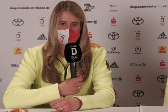 Statements der fünfmaligen Olympiasiegerin Natalie Geisenberger von der täglichen Pressekonferenz des Team Deutschland.