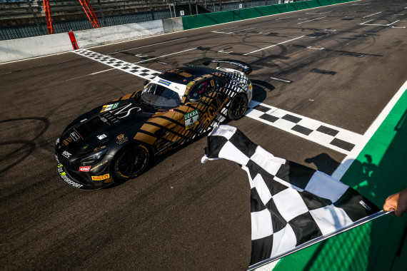 Siegerauto- Der Mercedes-AMG GT4 von BCMC Motorsport powered by EastSide Motorsport