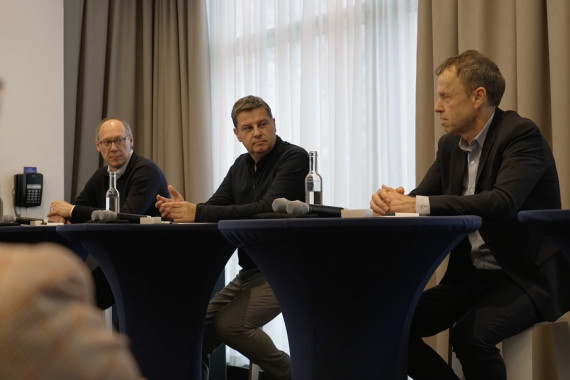 Schnittbilder vom Pressegespräch am Rande der SPOBIS Conference in Hamburg