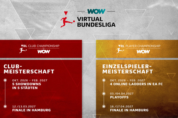 Die WOW Virtual Bundesliga startet mit neuem EA SPORTS FC-In-Game-Modus, starkem Community-Fokus und weiterentwickeltem Wettbewerbsangebot in die Saison 2026/27