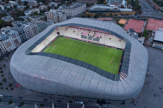 Stade Jean Bouin, the future "Deutsches Haus" in Paris 2024.