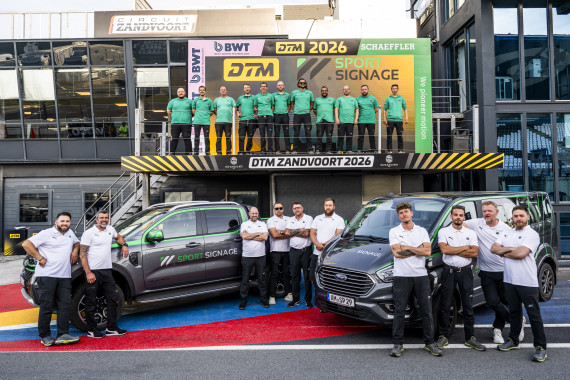 Die DTM vertraut seit der Saison 2026 auf Sport Signage als offiziellen Signage Partner
