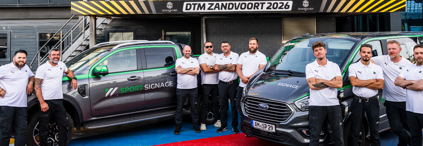 Die DTM vertraut seit der Saison 2026 auf Sport Signage als offiziellen Signage Partner