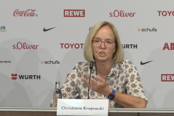 Christiane Krajewski, Präsidentin Special Olympics Deutschland, blickt u. a. auf die Special Olympics Nationalen Spiele Berlin 2022 zurück und gibt einen Ausblick auf die World Games Berlin 2023.