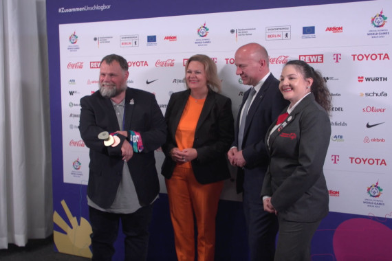 Auftakt-Pressekonferenz der Special Olympics World Games