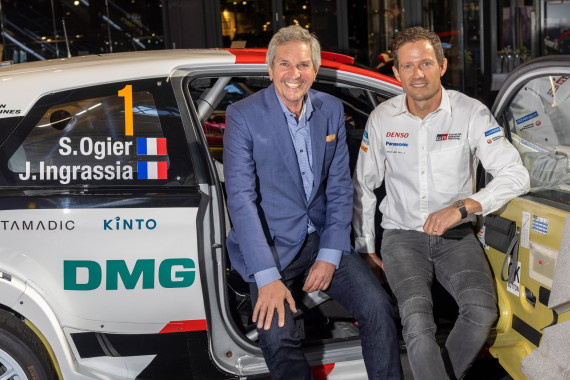 Freuen sich auf die Central European Rally: Sébastien Ogier und Dr. Gerd Ennser.