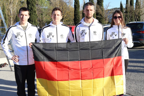 Team Germany 1 - vlnr Chrisitan Kaufmann, Timmy Dittrich, Johannes Heptner, Diana Parmanina